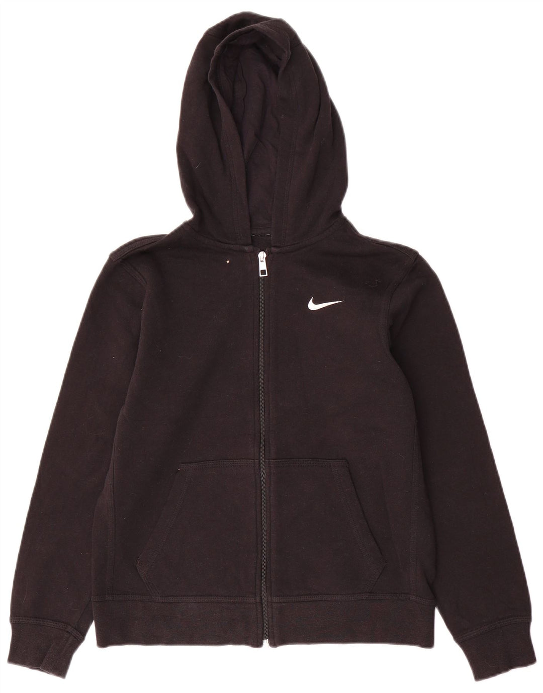 Nike Pull à capuche zippé pour femme UK 12 Noir moyen
