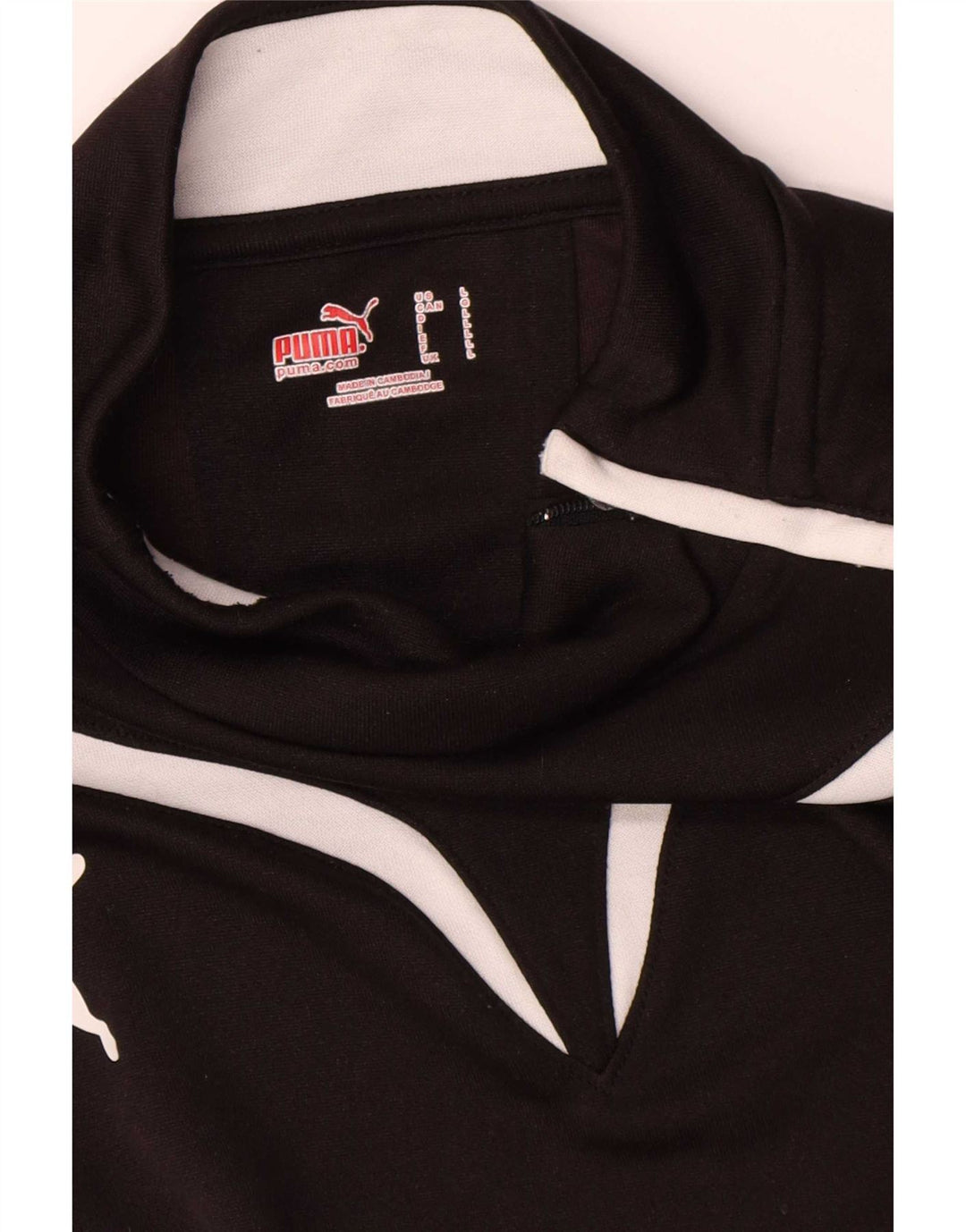 Puma Veste de survêtement pour homme en polyester color block Noir Taille L