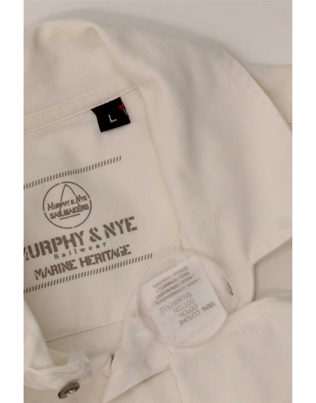 Murphy & Nye Chemise à manches courtes pour hommes Grand coton blanc