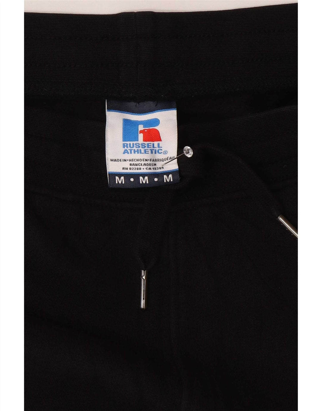 Russell Athletic Pantalon de survêtement pour homme en coton noir moyen