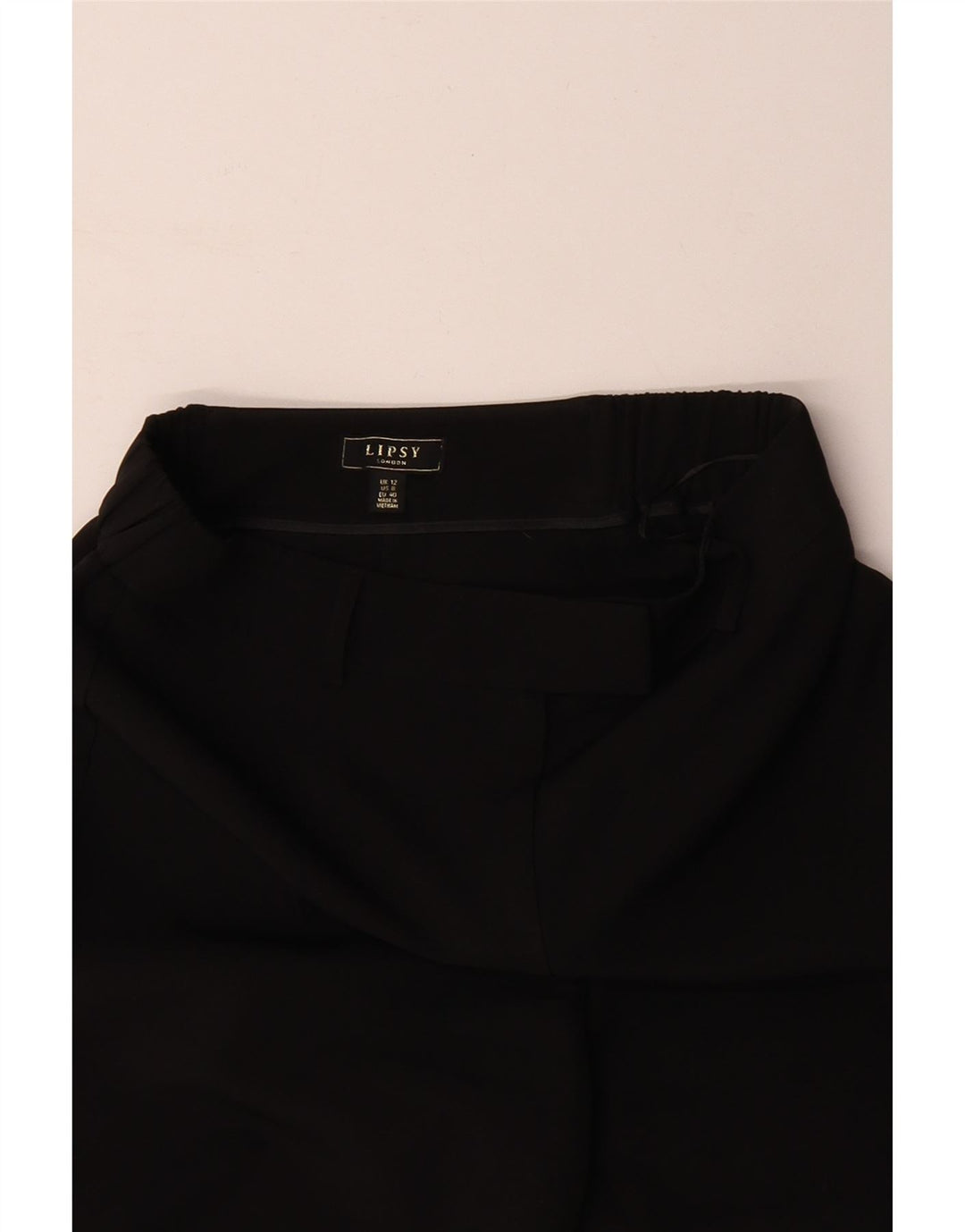 LIPSY Pantalon décontracté bootcut pour femme UK 12 Medium W30 L30 Noir Polyester