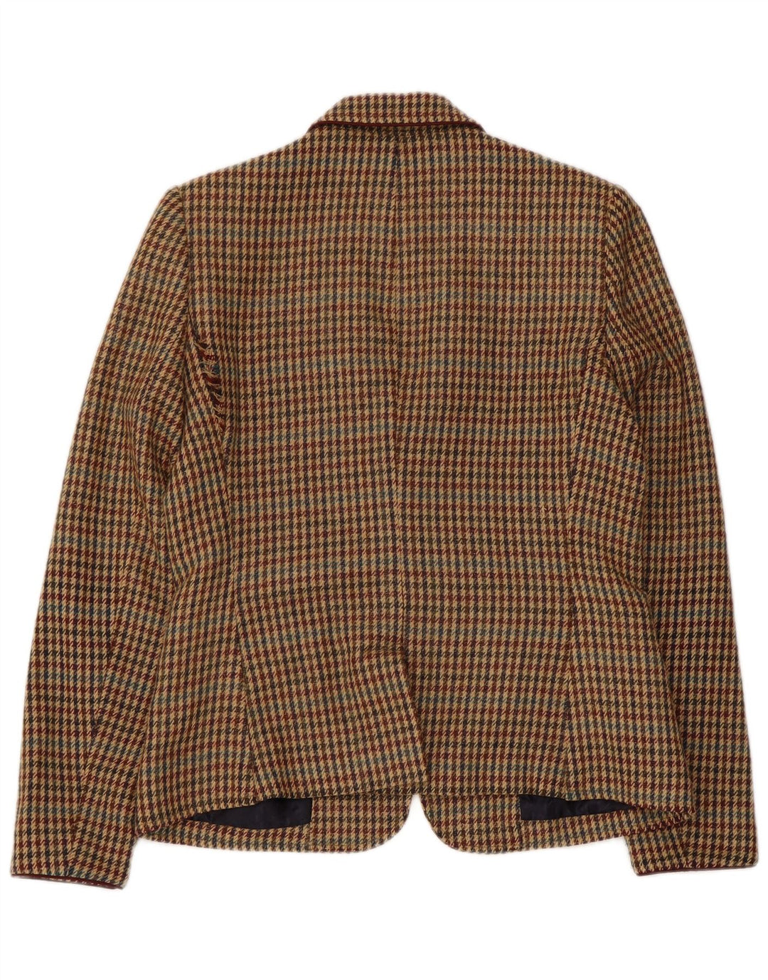 RICH & ROYAL Veste blazer 1 bouton pour femme EU 38 pied-de-poule marron moyen