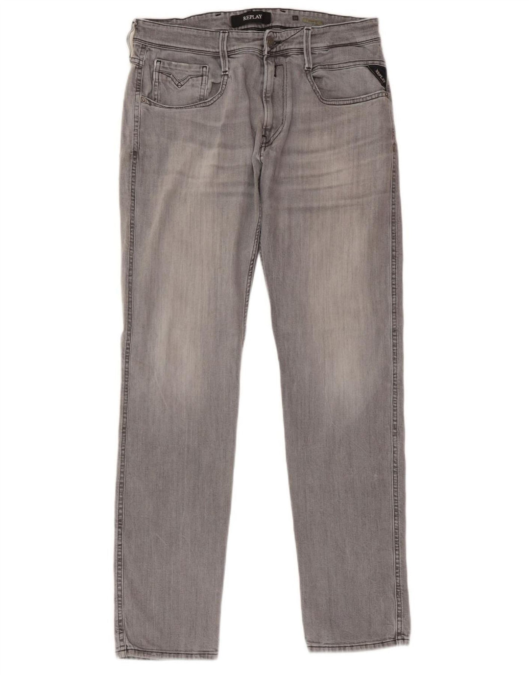 REPLAY Jean Slim Anbass Homme W34 L31 Gris