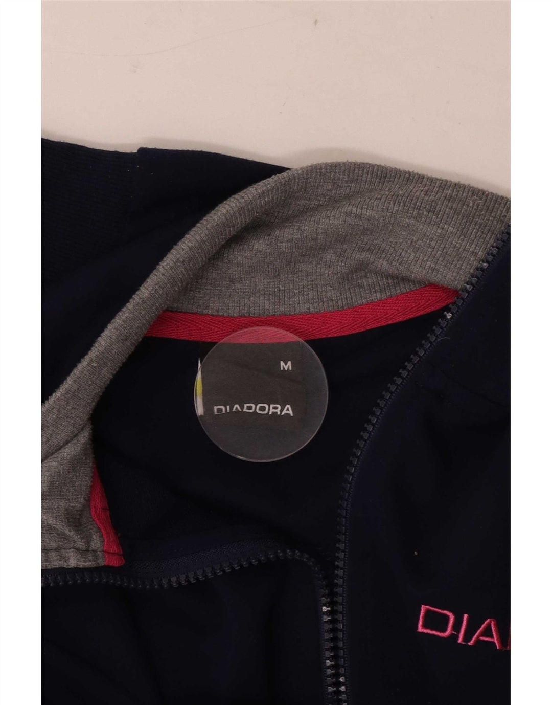 Diadora Veste de survêtement pour femme UK 14 Bleu marine moyen Colourblock