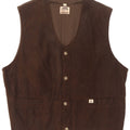 Pioneer Gilet en daim pour homme XL en cuir marron