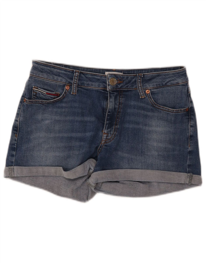 TOMMY HILFIGER Short En Jean Femme W28 Bleu Moyen Coton