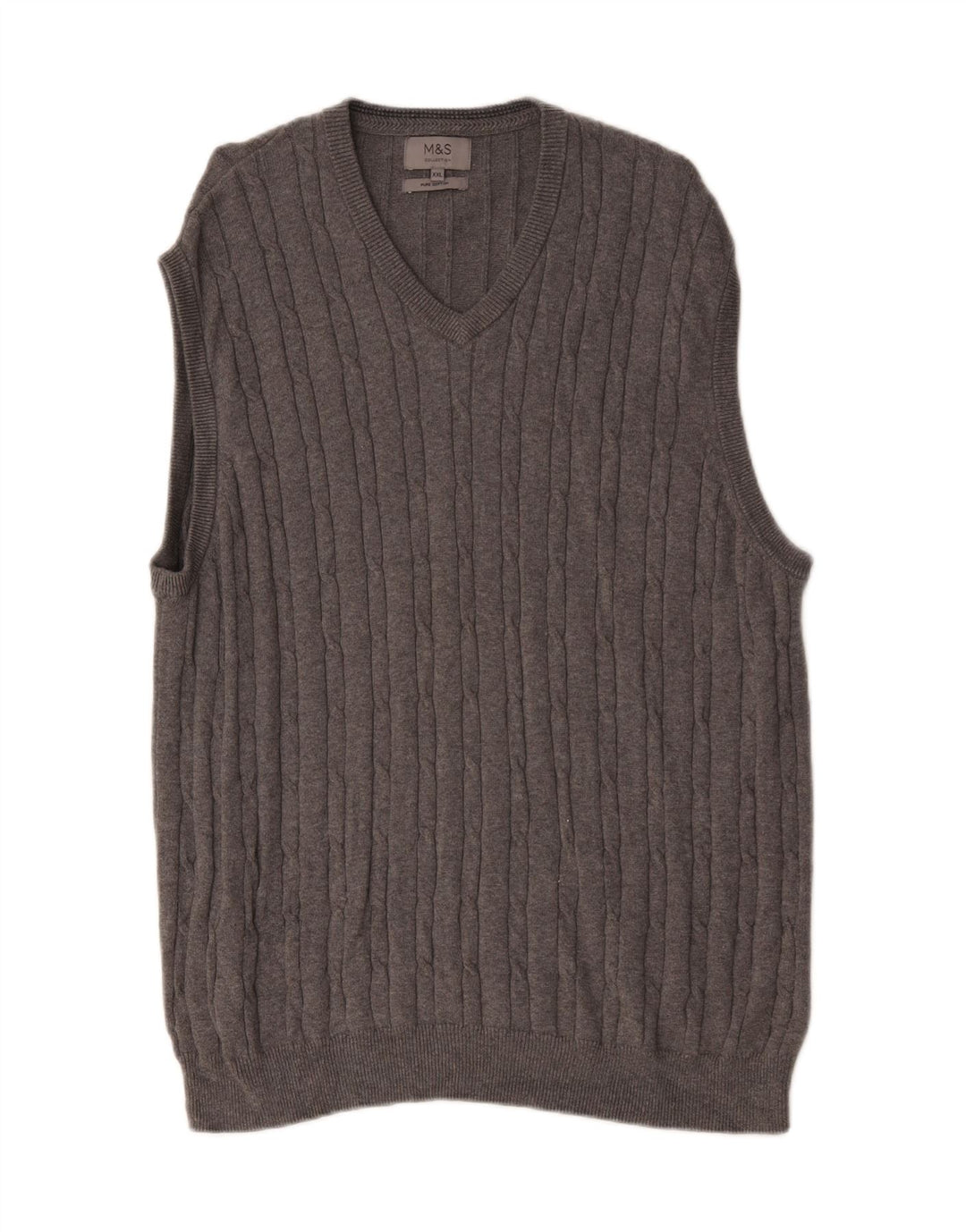 Marks & Spencer Débardeur pour homme en coton gris 2XL