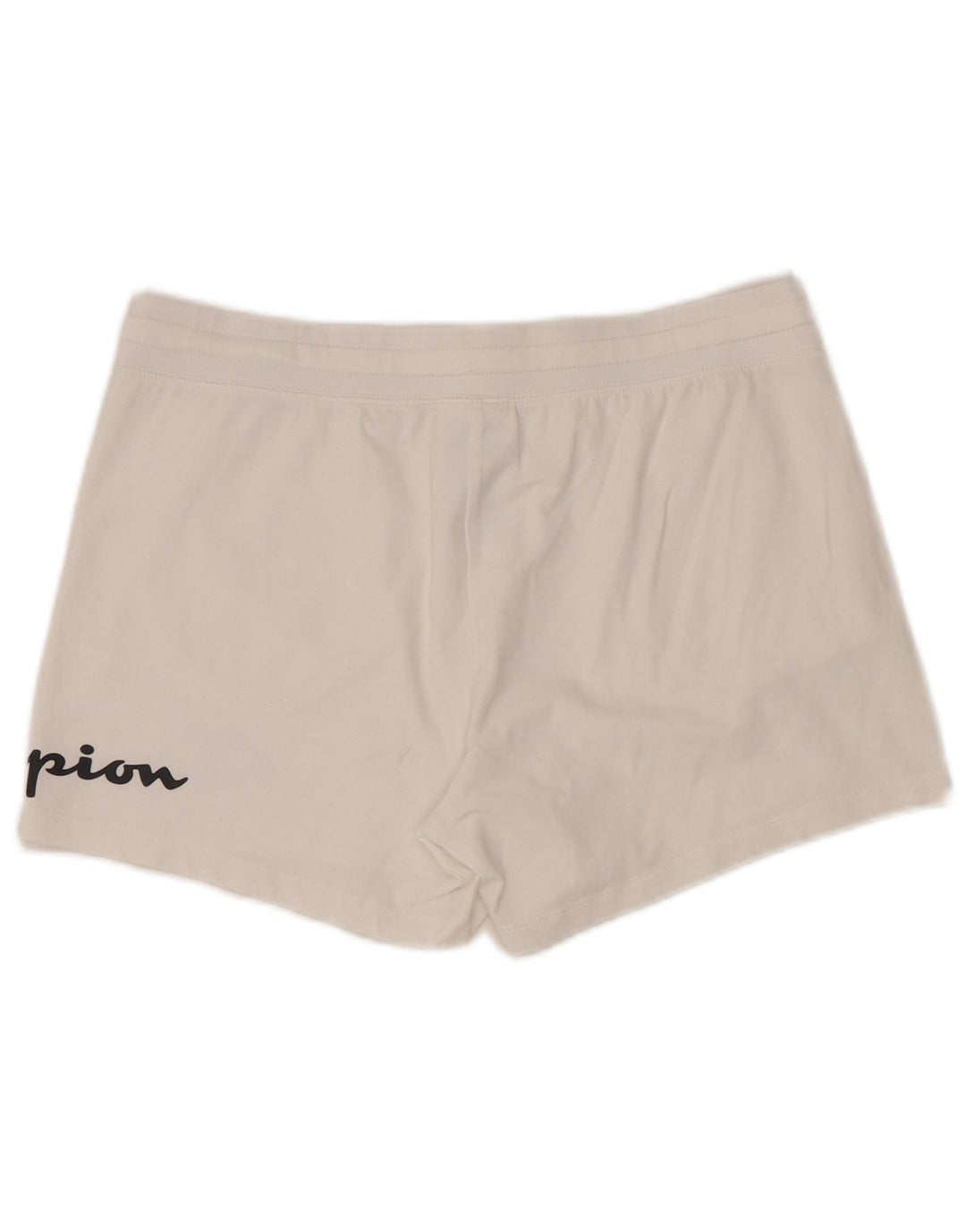 CHAMPION Short de sport graphique pour femme UK 16 Grand coton blanc