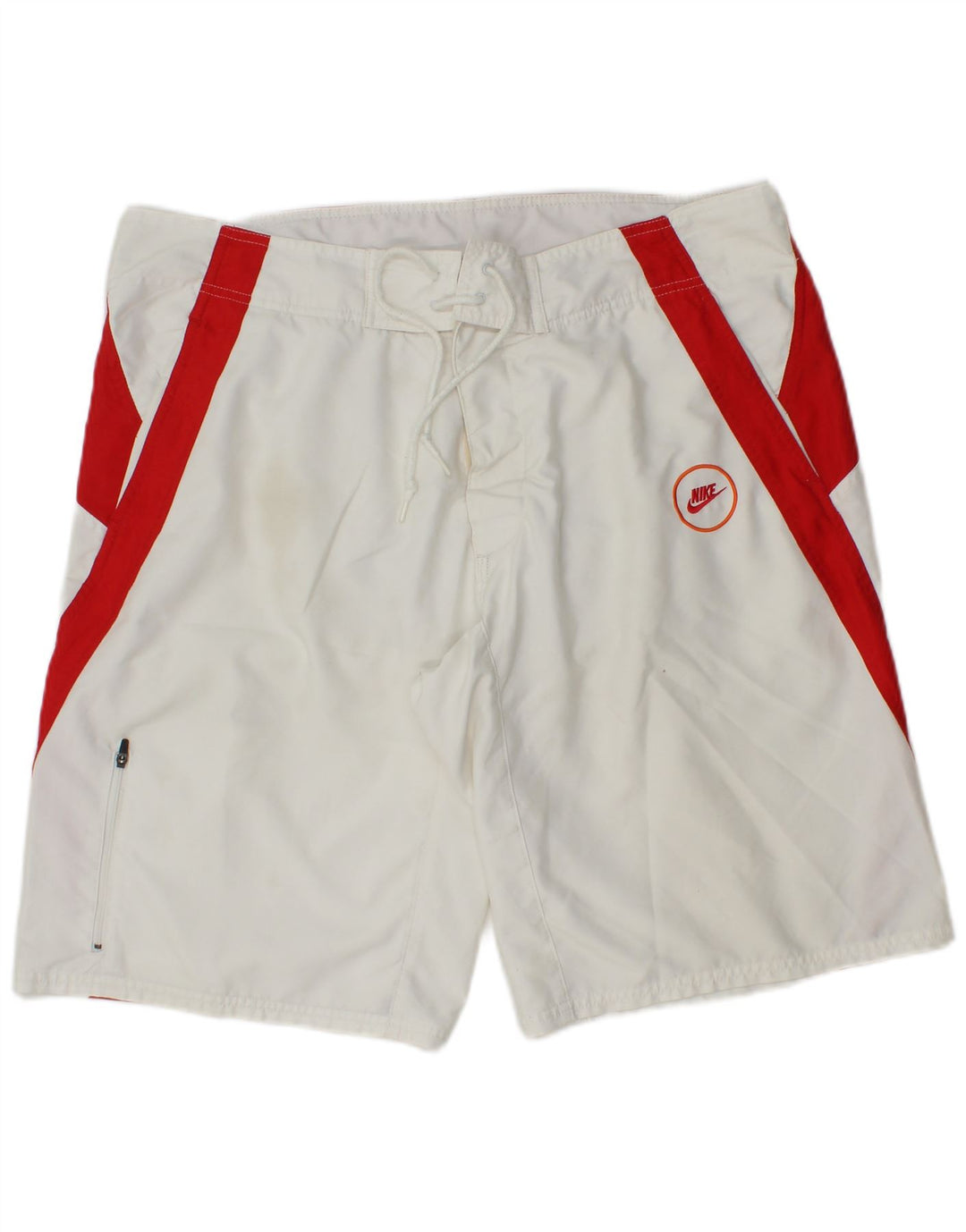 Nike Short de bain pour homme Large en polyester color block blanc