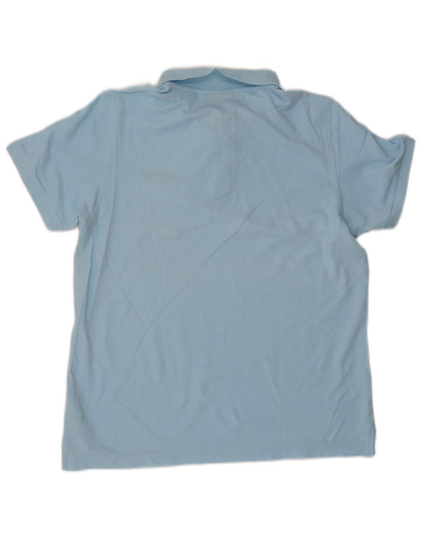 Lotto Mens Polo Shirt Large Blue Cotton