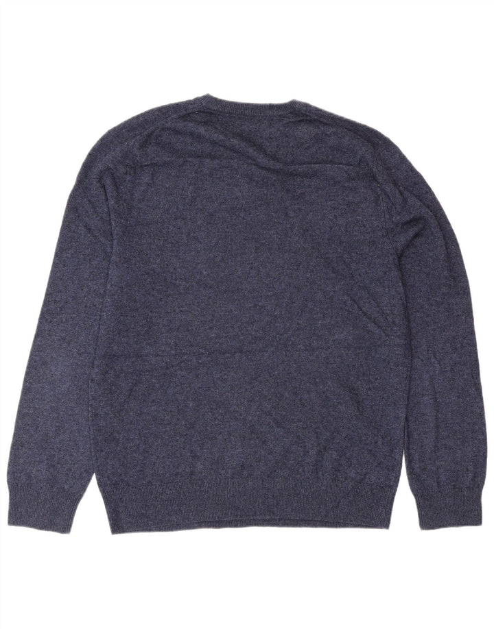 Cos Pull col rond homme en laine bleu marine moyen