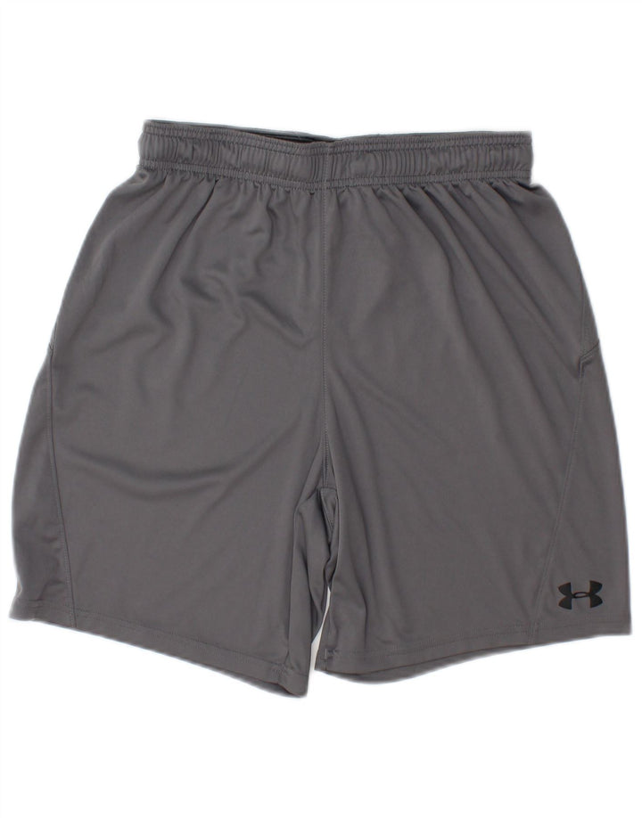 Under Armour Short de Sport Heat Gear Homme Gris Moyen Polyester