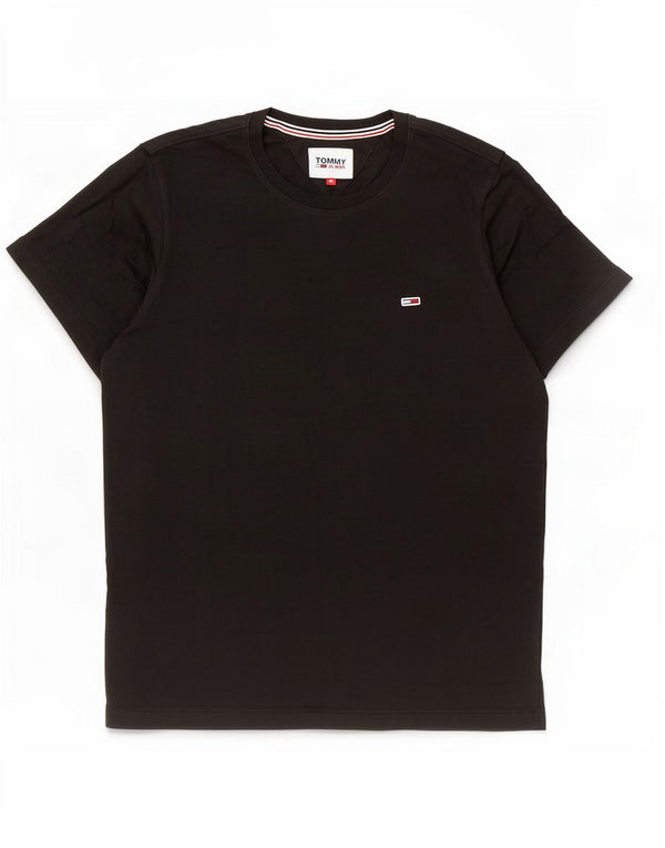 Tommy Hilfiger T-Shirt Homme Noir Moyen Coton
