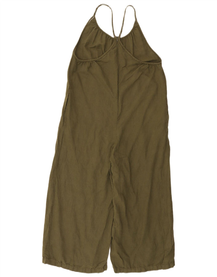 Zara Combinaison sans manches pour femme UK 10 Petit Kaki