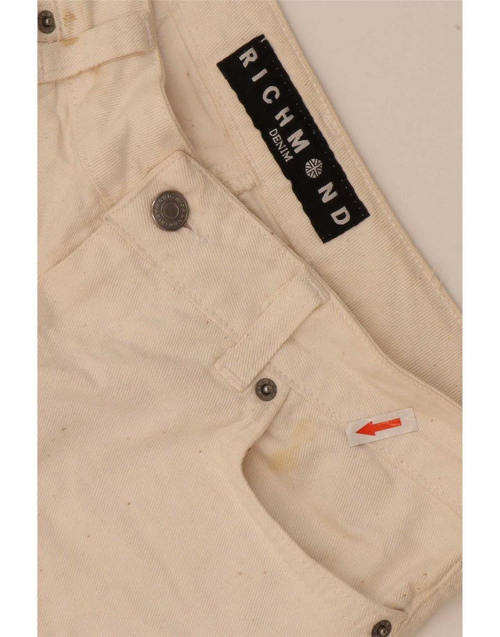 Jean droit femme Richmond W29 L33 coton blanc