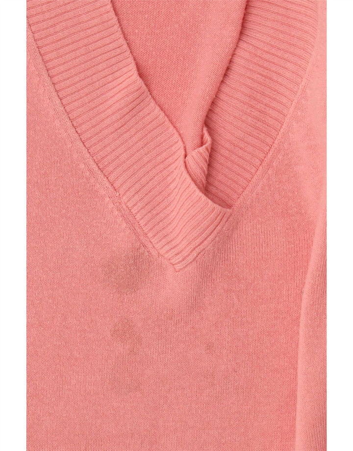 Marks & Spencer Pull surdimensionné à col en V pour femme UK 16 Large Rose