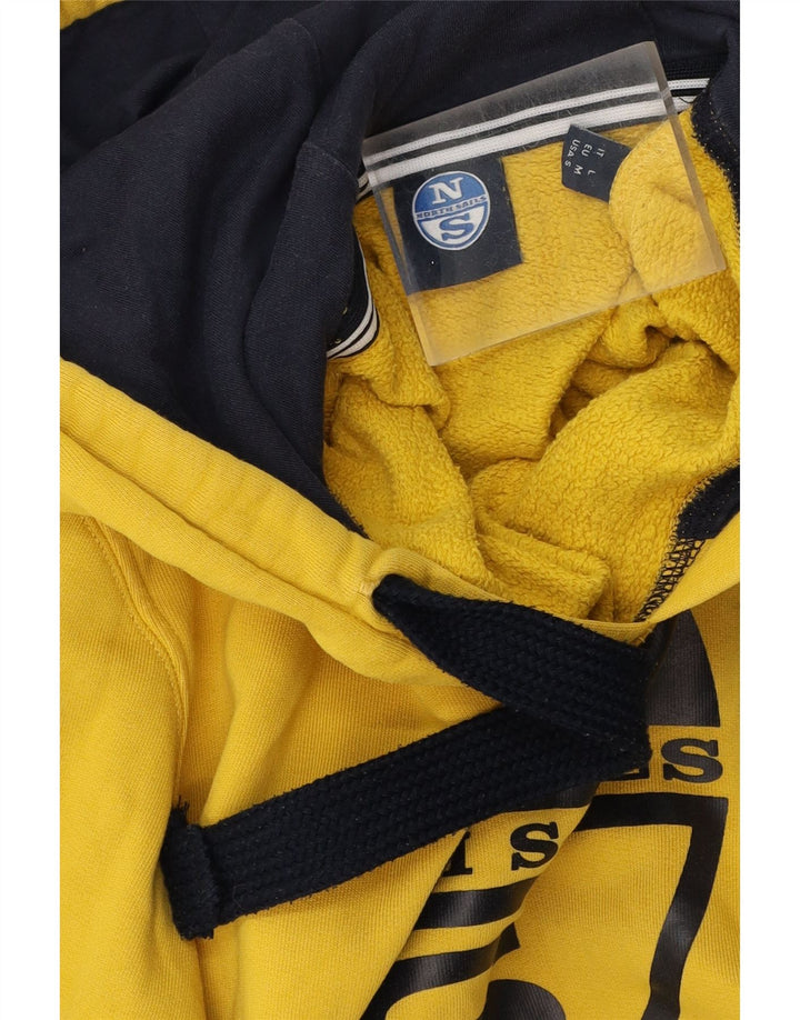 North Sails Pull à Capuche Graphique Homme Jaune Moyen Coton