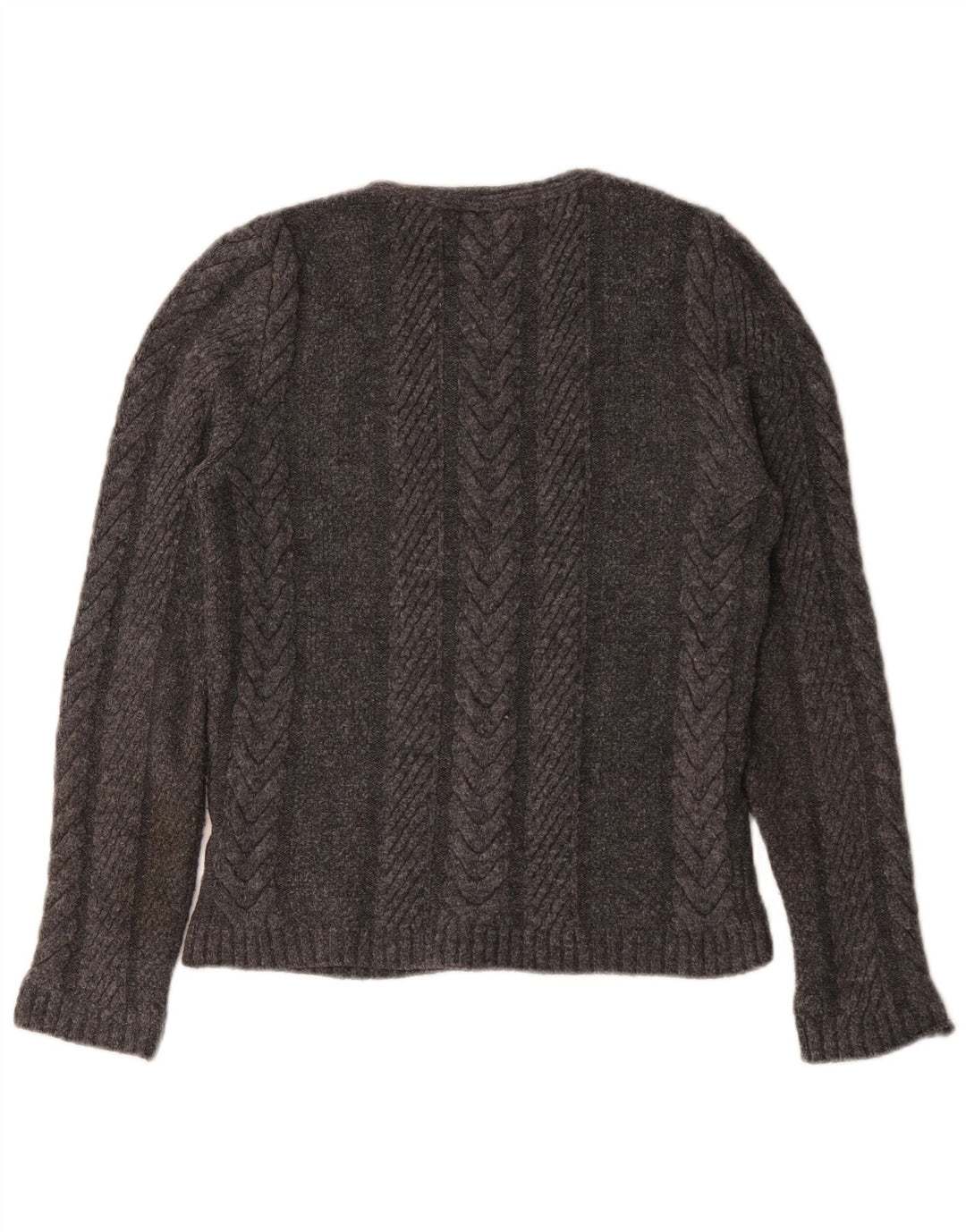 Zara Pull ras du cou pour homme en acrylique moucheté grand gris