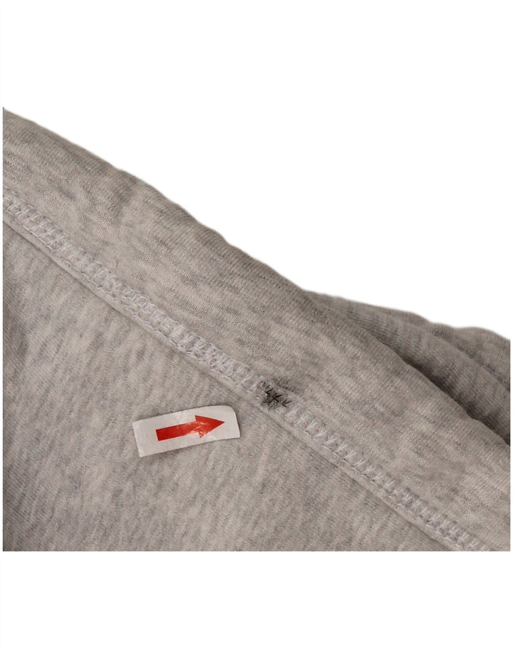 SUPERDRY Pull à capuche zippé graphique pour hommes, petit coton gris