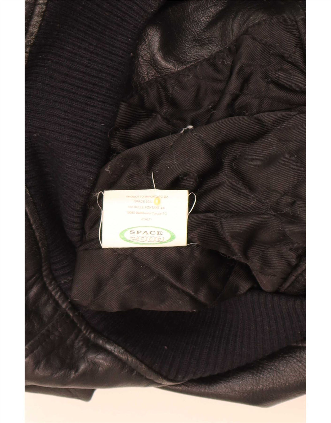 veste en cuir homme vintage UK 38 Noir Moyen