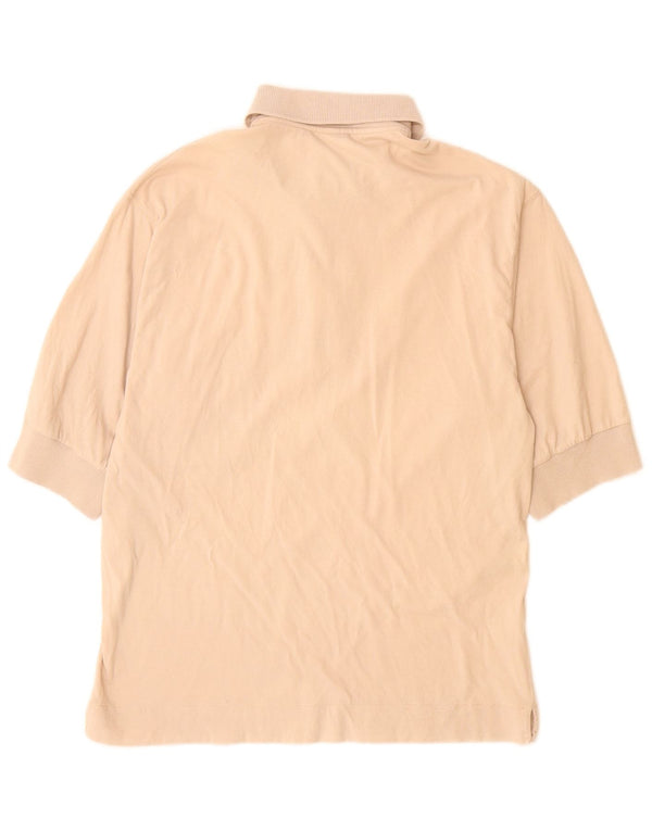 BENETTON Polo Homme Beige Moyen Coton