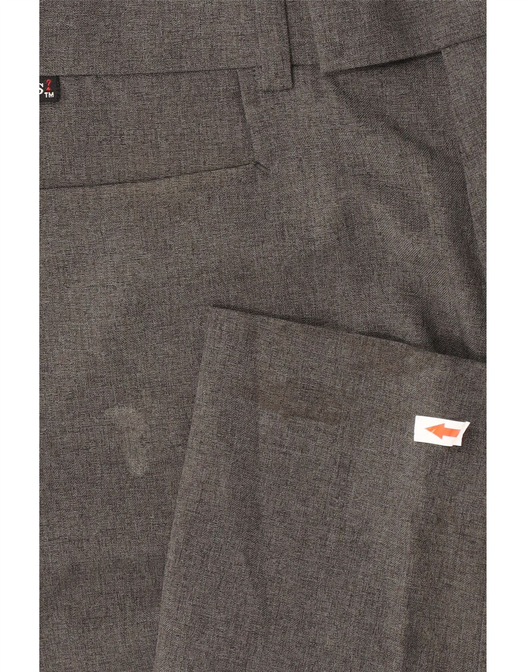 Guess Pantalon de Costume Droit Homme W32 L30 Gris Polyester
