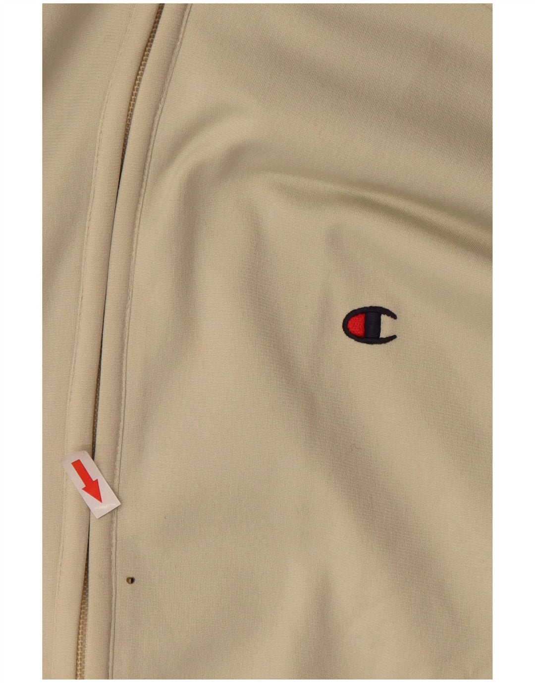 Champion Veste de Survêtement Coupe Ample Homme Beige Moyen Polyester