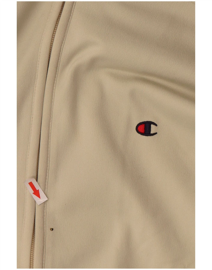 Champion Veste de Survêtement Coupe Ample Homme Beige Moyen Polyester