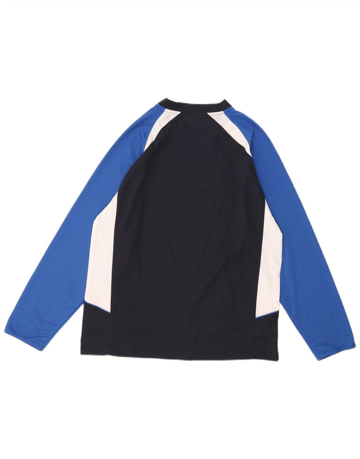 Umbro Haut à Manches Longues Homme Bleu Marine Moyen Polyester Colorblock