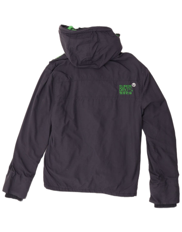 Superdry Veste coupe-vent Windcheater pour femme UK 14 Bleu marine moyen