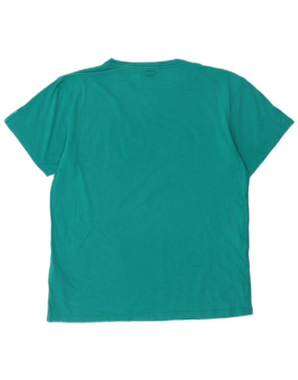Superdry T-Shirt Graphique Haut Petit Vert Coton Homme