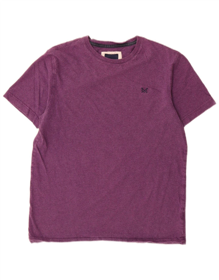 Crew Clothing T-Shirt Homme Haut Violet Moyen Coton