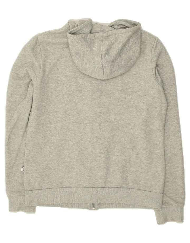 PUMA Womens Zip Hoodie Sweater UK 12 Medium  Grey Polyester Vintage Puma and Second-Hand Puma from Messina Hembry 