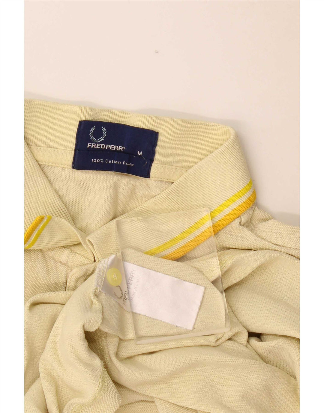 Fred Perry Polo Homme Jaune Moyen Coton