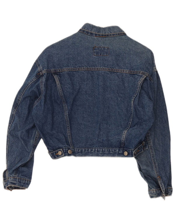 Oxygen Veste en jean courte pour femme UK 12 Bleu moyen