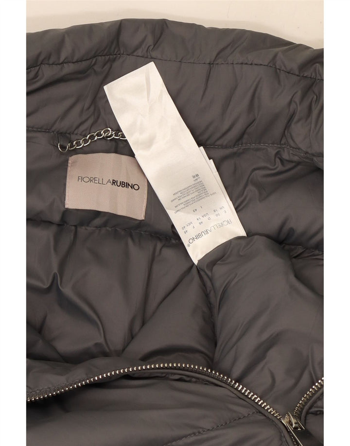 Fiorella Rubino Veste matelassée pour femme UK 18 XL Gris Polyamide