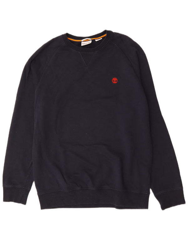 Timberland Mens Regular Fit Sweatshirt Jumper Grand Bleu Marine Coton