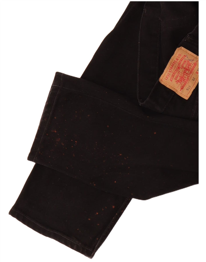 Levi's Jean Droit 521 Homme W30 L32 Noir Coton