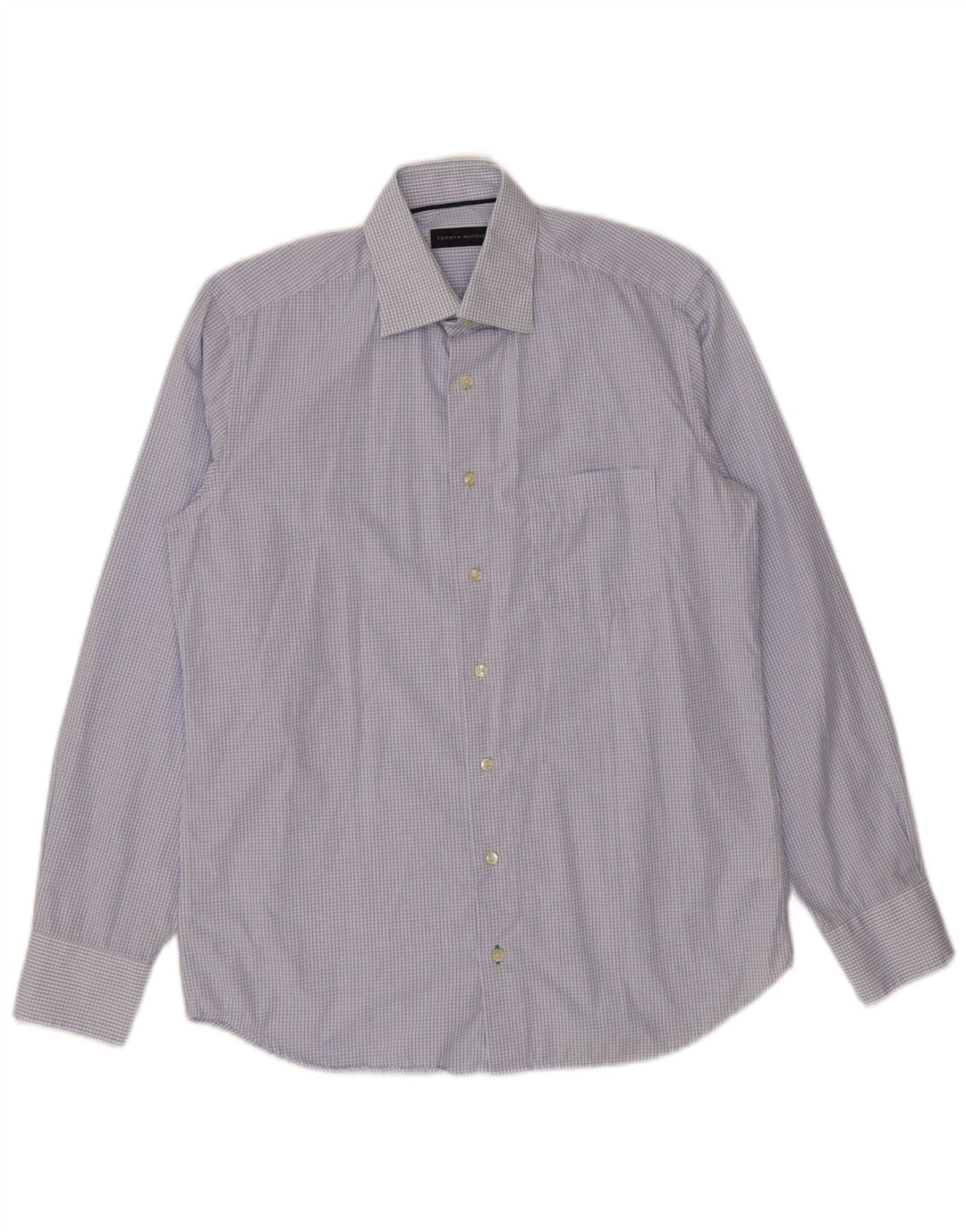 Tommy Hilfiger Chemise homme Taille 38 15 Coton à carreaux bleu moyen