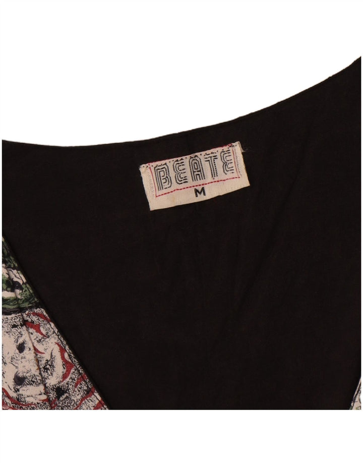 gilet femme vintage UK 14 Moyen Multicolore Floral