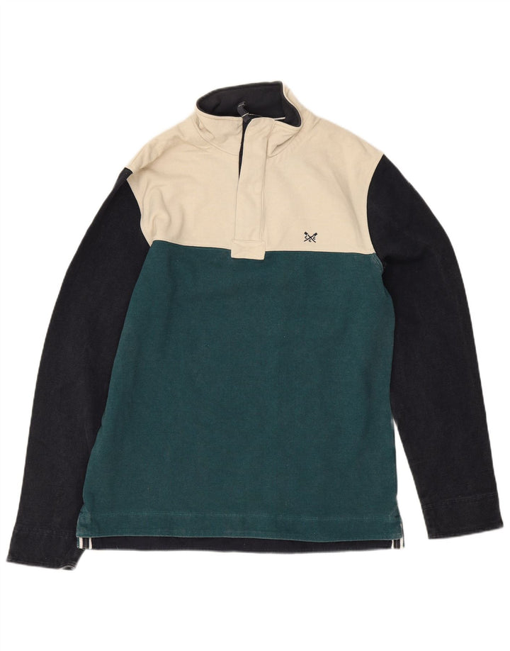 CREW CLOTHING Sweat-Shirt Homme Petit Multicolore Colorblock