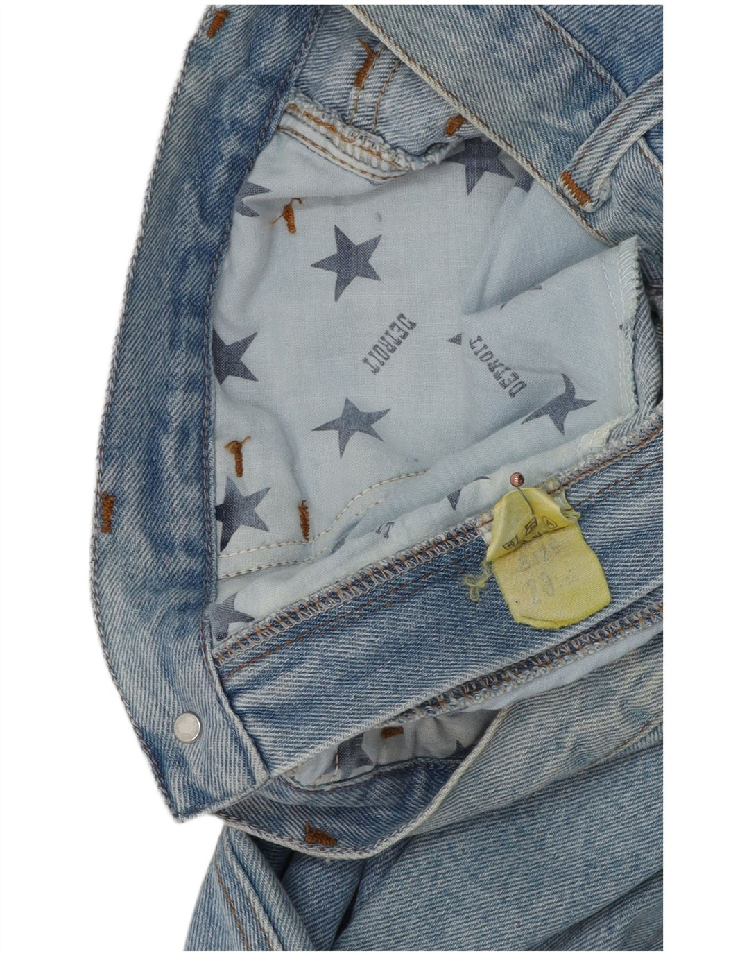 vintage Femme Taille Haute Fuselé Jeans W28 L30 Coton Bleu