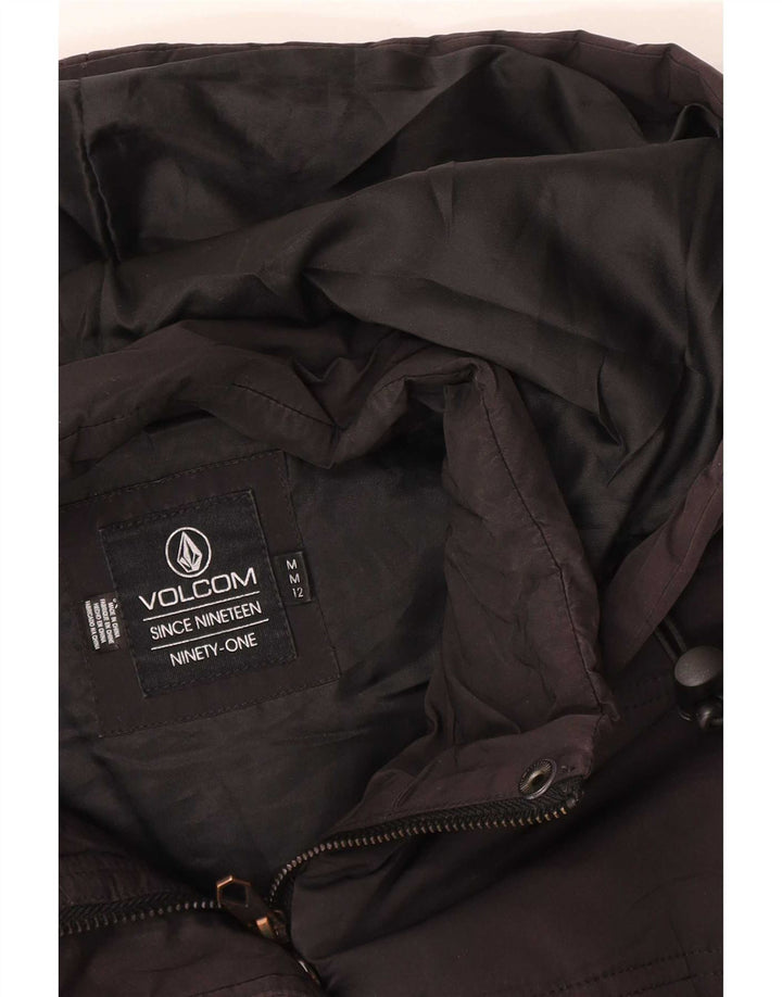 Volcom Gilet rembourré à capuche pour femme UK 12 Medium Noir Polyester