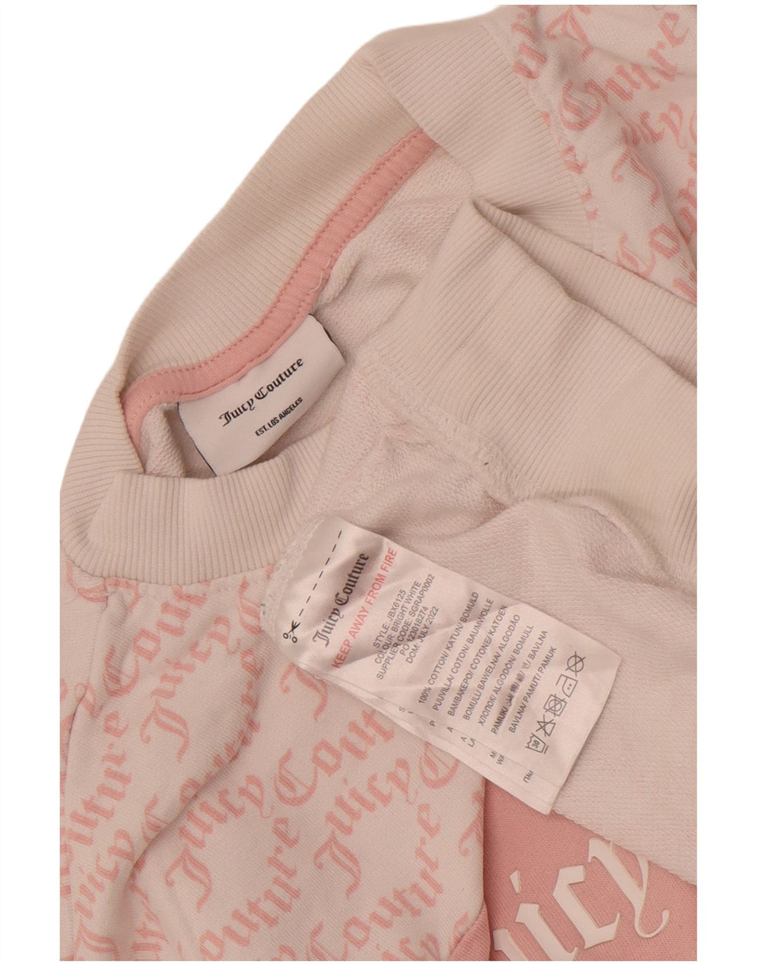 Juicy Couture Sweat-shirt pour femme UK 44 Medium Blanc Colourblock