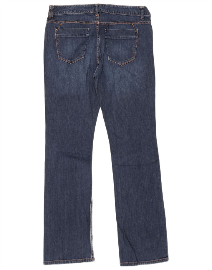 MOSSIMO Jean bootcut courbé pour femme US 12 Large W32 L32 Bleu Coton
