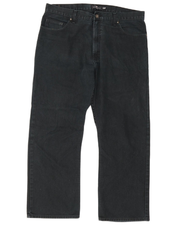 Marks & Spencer Mens Blue Harbour Straight Jeans W38 L29 Black Cotton