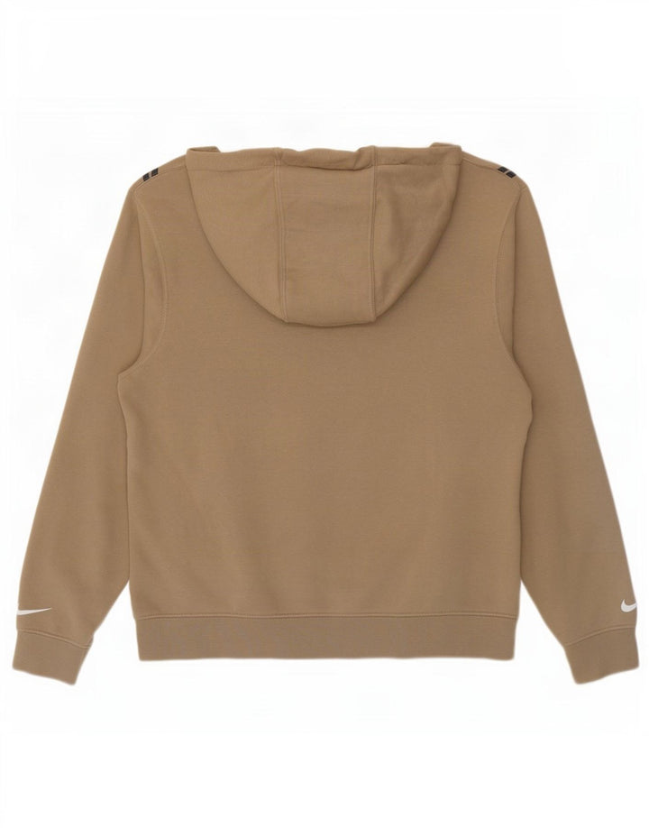 Nike Pull à capuche graphique en coton beige moyen pour homme