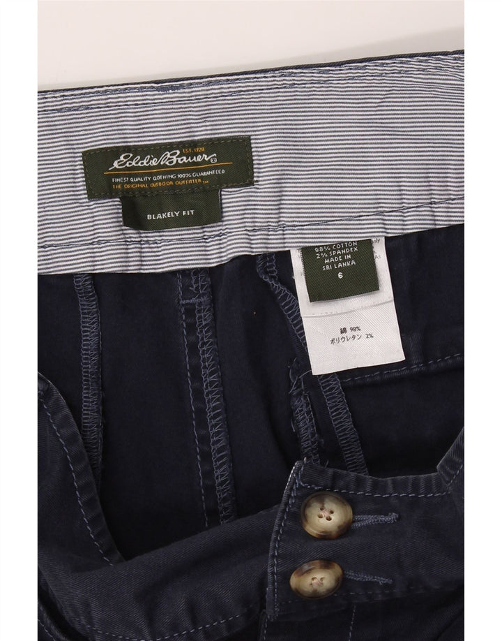EDDIE BAUER Womens Blakely Fit Casual Shorts US 6 Medium W30  Navy Blue Vintage Eddie Bauer and Second-Hand Eddie Bauer from Messina Hembry 