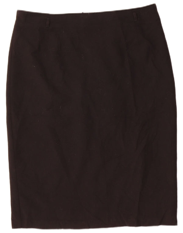 Marks & Spencer Jupe crayon pour femme UK 16 Large W34 Noir Polyester