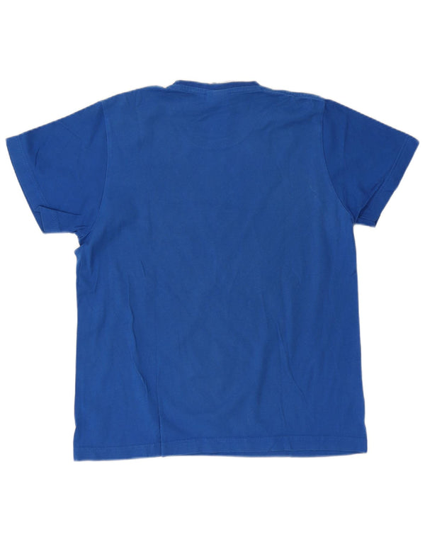 Adidas T-Shirt Graphique Homme Bleu Moyen Coton